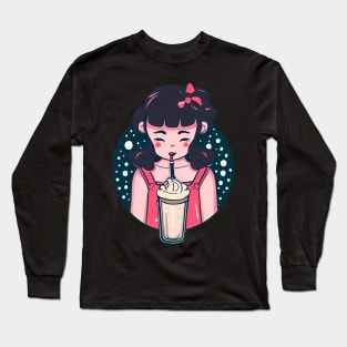 milkshake girl Long Sleeve T-Shirt